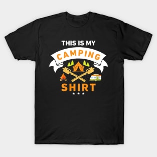 This Is My Camping Shirt Funny Camper T-shirt T-Shirt